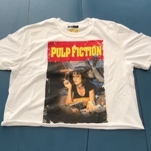 Pulp fiction cropped shirt